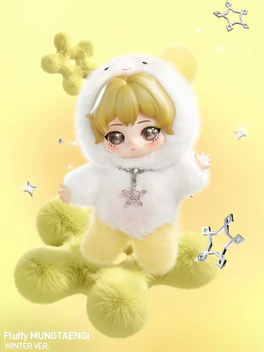 POP MART aespa Fluffy Club Series Vinyl Plush Doll Pendant Blind Box (Winter)